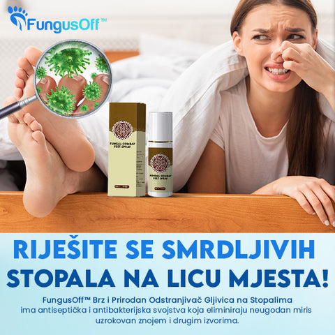 FungusOff™ Brz i Prirodan Odstranjivač Gljivica na Stopalima