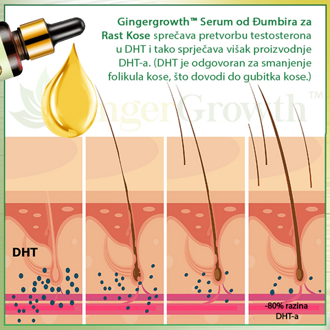 GingerGrowth™ Serum od Đumbira za Rast Kose