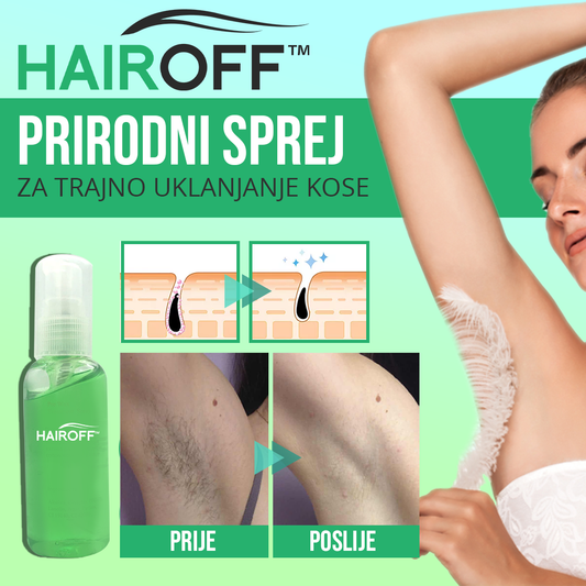 HairOff™ Prirodni Sprej za Trajno Uklanjanje Kose