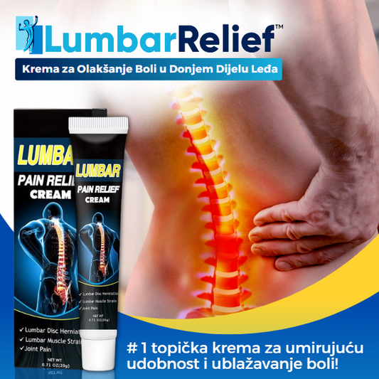 LumbarRelief™ Krema za Olakšanje Boli u Donjem Dijelu Leđa