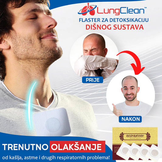 LungClean™ Flaster za Detoksikaciju Dišnog Sustava